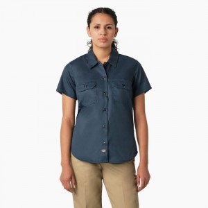 Dickies 574 Original Lucru Shirt Albastri | XQPH9431