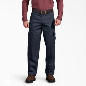 Dickies Active Talie Regular Fit Cargo Pants Bleumarin | XUKM4323