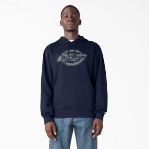 Dickies Apa Repellent Camo Logo Hoodie Bleumarin | BCUX4460