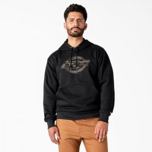 Dickies Apa Repellent Camo Logo Hoodie Negrii | UDAO7926