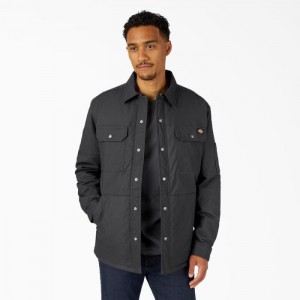 Dickies Apa Repellent Fleece-Captusite Duck Shirt Jacket Negrii | GJKW6713