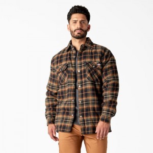 Dickies Apa Repellent Fleece-Captusite Flannel Shirt Jacket Negrii | HDBH5448