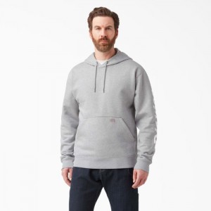 Dickies Apa Repellent Logo Sleeve Hoodie Gri | GBCF4251