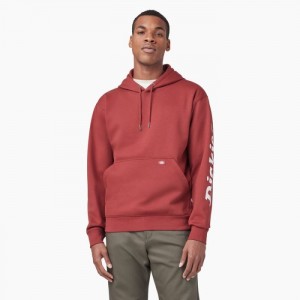 Dickies Apa Repellent Logo Sleeve Hoodie Rosii Inchis | VGVS7366