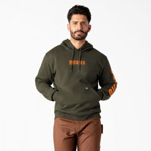 Dickies Apa Repellent Workwear Grafice Hoodie Verzi | UWFR4434