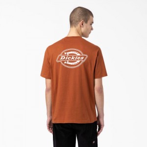 Dickies Back Logo Grafice T-Shirt Maro | ZOAP1989