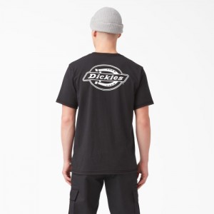 Dickies Back Logo Grafice T-Shirt Negrii | FYRI1686