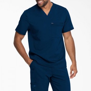 Dickies Balance V-Neck Scrub Top Bleumarin Albastri | MKAU5550