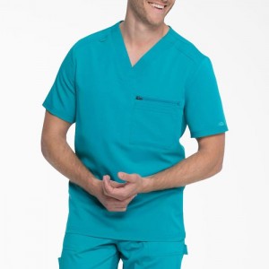 Dickies Balance V-Neck Scrub Top Turcoaz | UZGU5494