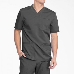 Dickies Balance V-Neck Scrub Top with Patch Pockets Albastri Gri | LJHB2270