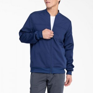 Dickies Balance Zip Front Scrub Jacket Bleumarin Albastri | YLQD4306