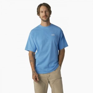 Dickies Bandon Scurte Sleeve T-Shirt Azur Albastri Albastru Deschis | GHKE0350