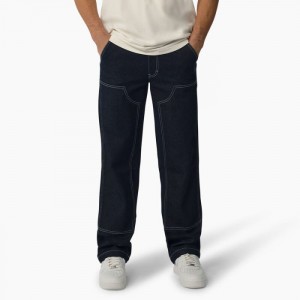 Dickies Beavertown Double Front Jeans Indigo Albastri | MNBC1713