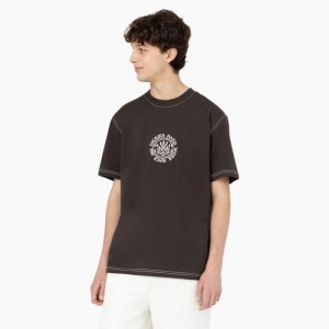 Dickies Beavertown Scurte Sleeve T-Shirt Maro Inchis | KFWJ7904