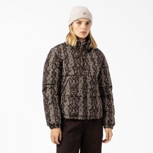 Dickies Camden Puffer Jacket Negrii | SYJE9615