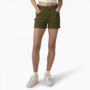 Dickies Carpenter Shorts, 3" Verzi | HKIA6488