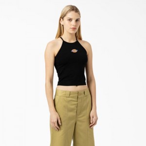 Dickies Chain Lake Cropped Tank Top Negrii | PENK1852