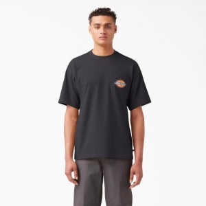 Dickies Chest Logo Pocket T-Shirt Negrii | JWNX8728