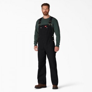 Dickies Clasici Bib Overalls Negrii | JVGF0570