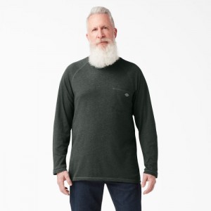 Dickies Cooling Long Sleeve Pocket T-Shirt Verzi | RAWK7411