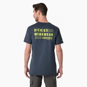 Dickies Cooling Performance Grafice T-Shirt Bleumarin | UFQM9863