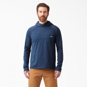 Dickies Cooling Performance Sun Shirt Bleumarin | FNKS3212