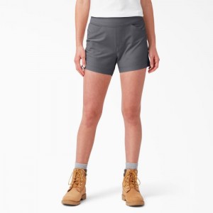 Dickies Cooling Relaxed Fit Pull-On Shorts, 5'' Gri Inchis | ZDOT0775