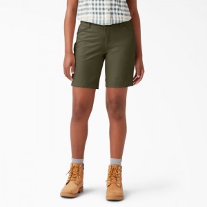 Dickies Cooling Relaxed Fit Shorts, 9" Verzi | NZCV2717