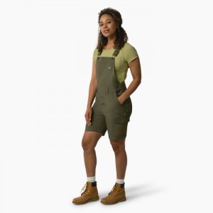 Dickies Cooling Ripstop Bib Shortalls Verzi | LAGF6912