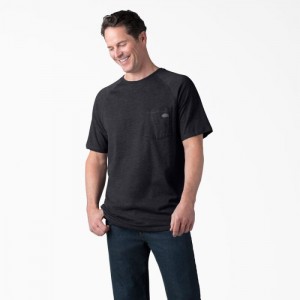 Dickies Cooling Scurte Sleeve Pocket T-Shirt Negrii | JWXR1590