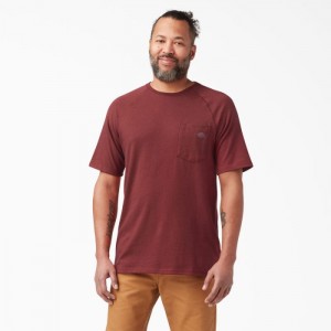 Dickies Cooling Scurte Sleeve Pocket T-Shirt Rosii | SOPY1711