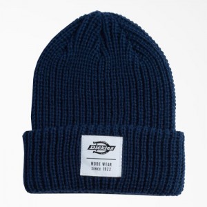 Dickies Cuffed Fisherman Beanie Bleumarin Albastri | BNCV6314