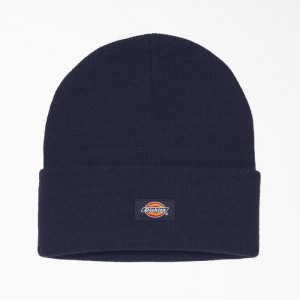 Dickies Cuffed Knit Beanie Bleumarin | YCLQ1364
