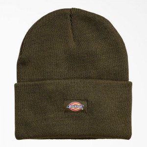 Dickies Cuffed Knit Beanie Masline Verzi Inchis | BUTX2328