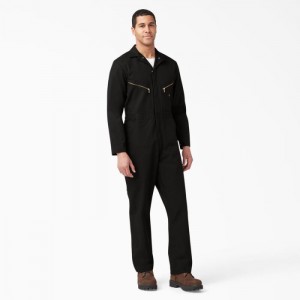 Dickies Deluxe Blended Long Sleeve Coveralls Negrii | SCMC9971