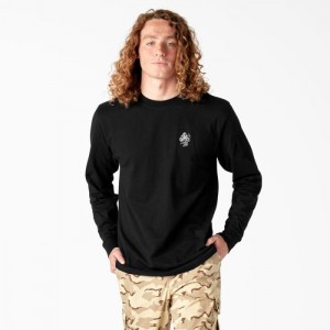 Dickies Dickies Skateboarding DIY Skate Grafice T-Shirt Negrii | UNXL9114