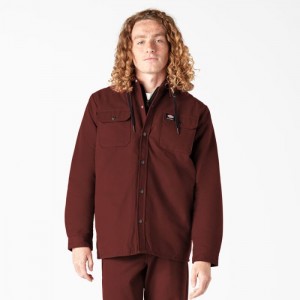 Dickies Dickies Skateboarding Duck Shirt Jacket Rosii Inchis | WKBF4600
