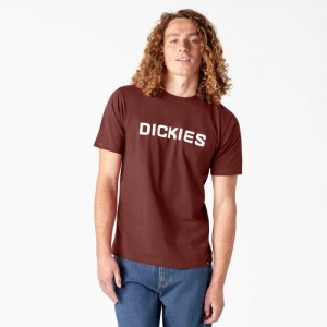 Dickies Dickies Skateboarding Logo T-Shirt Rosii Inchis | MWYR0144