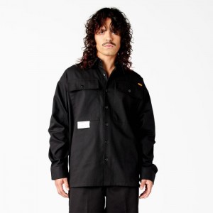 Dickies Dickies X Willy Chavarria Long Sleeve Lucru Shirt Negrii | RPES3345