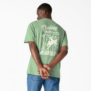 Dickies Dighton Grafice T-Shirt Verzi | PPFN3356