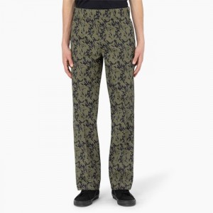 Dickies Drewsey Relaxed Fit Lucru Pants Verzi Camuflaj | APAU9784
