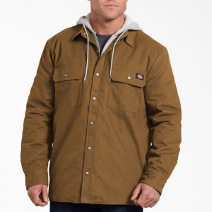 Dickies Duck Cu Glugă Shirt Jacket Maro | LSBW3719