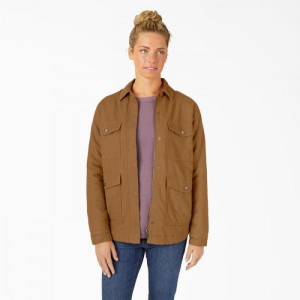 Dickies Duck High Pile Fleece Captusite Chore Coat Maro | JRLD1604