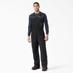 Dickies Duck Insulated Bib Overalls Negrii | LPOK7796