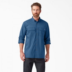 Dickies DuraTech Ranger Ripstop Shirt Albastri Inchis | ADCJ2639