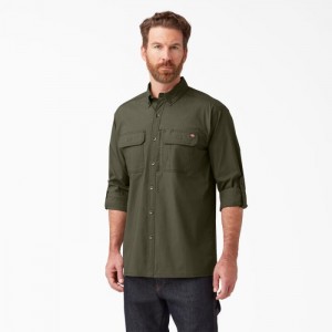 Dickies DuraTech Ranger Ripstop Shirt Verzi | TIDE0887