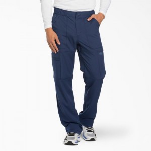 Dickies Dynamix Cargo Scrub Pants Bleumarin Albastri | IKFC3374