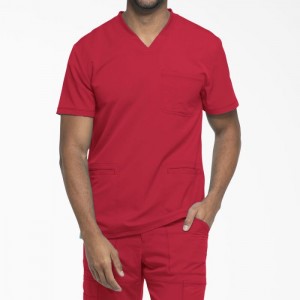 Dickies Dynamix V-Neck Scrub Top Rosii | AHTD7004