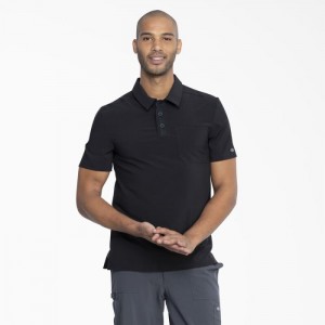 Dickies EDS Essentials Medical Polo Shirt Negrii | VDZM6999