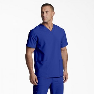 Dickies EDS Essentials V-Neck Scrub Top Albastri | LFAV4775